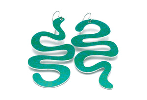Large Colorful Squiggle Earrings