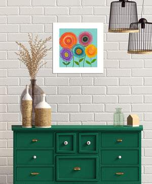 Blooms  20" X 20"