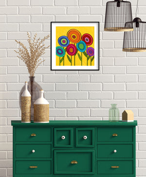 Wild Flowers  20" X 20"
