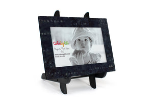 Black Dots Magnetic Picture Frame Displayed on a Decorative Easel by ColorUpLife
