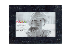 Black Dots Magnetic Picture Frame by ColorUpLife