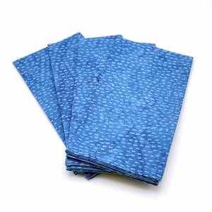 Set of 4 Blue Cloth Napkins by ColorUpLife