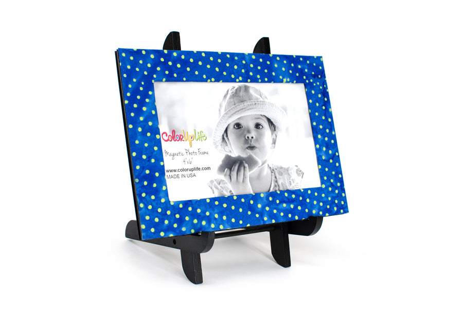 Party Blue Magnetic Picture Frame by ColorUpLife