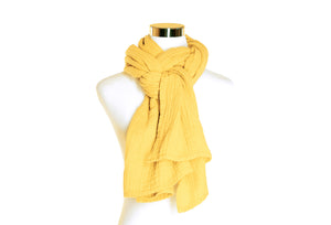 Buttercup Yellow Cotton Scarf by ColorUpLife
