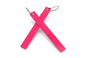 Pink Color Rod Earrings by ColorUpLife
