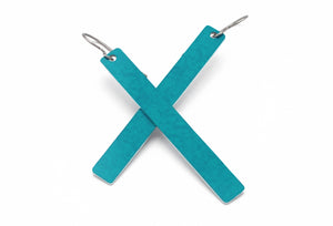 Turquoise Color Rod Earrings by ColorUpLife