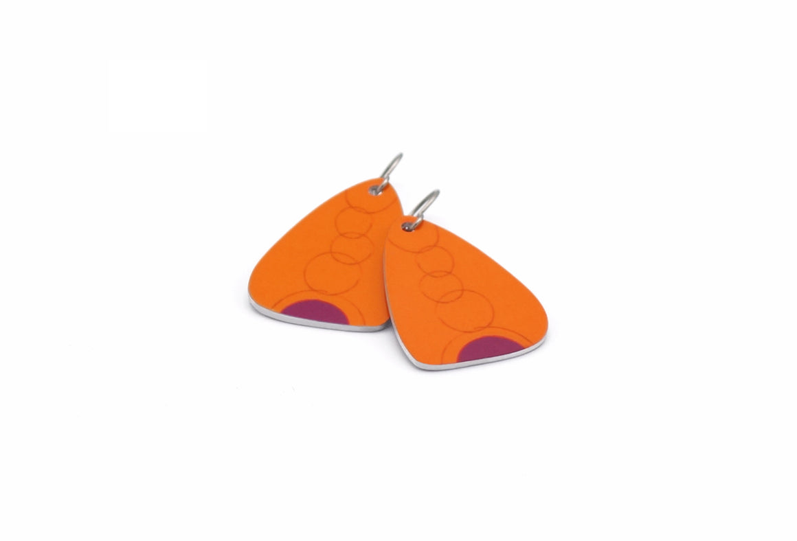 Orange Eva Earrings by ColorUpLife