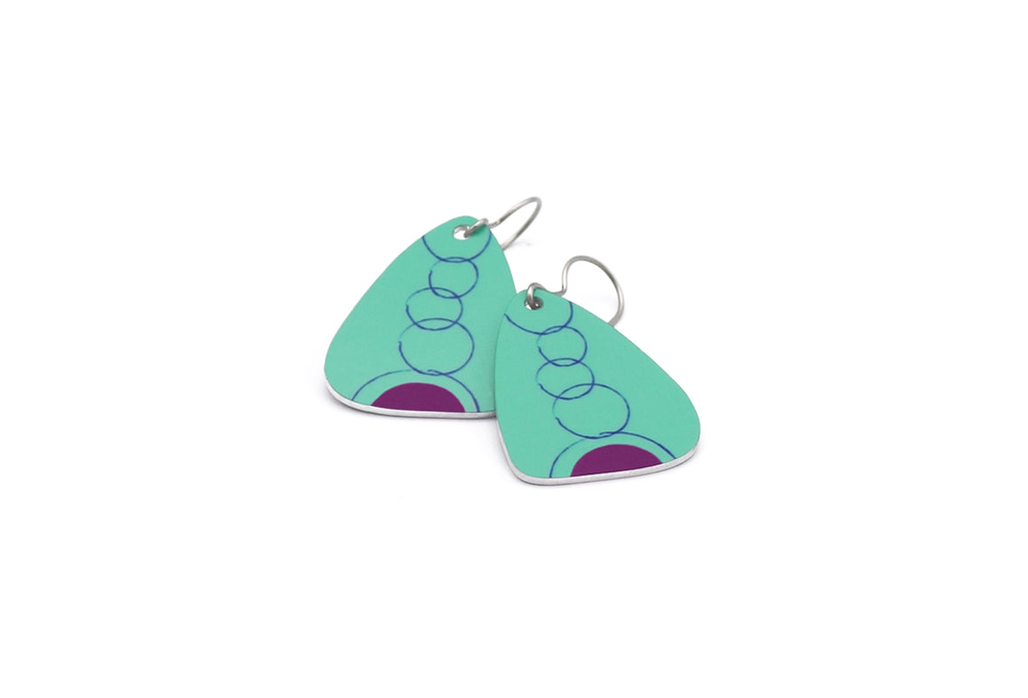Teal Eva Earrings by ColorUpLife