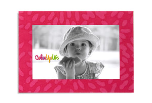Fuchsia Petals Magnetic Picture Frame by ColorUpLife
