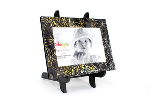 Grellow Leaf Magnetic Picture Frame Displayed on a Decorative Easel by ColorUpLife