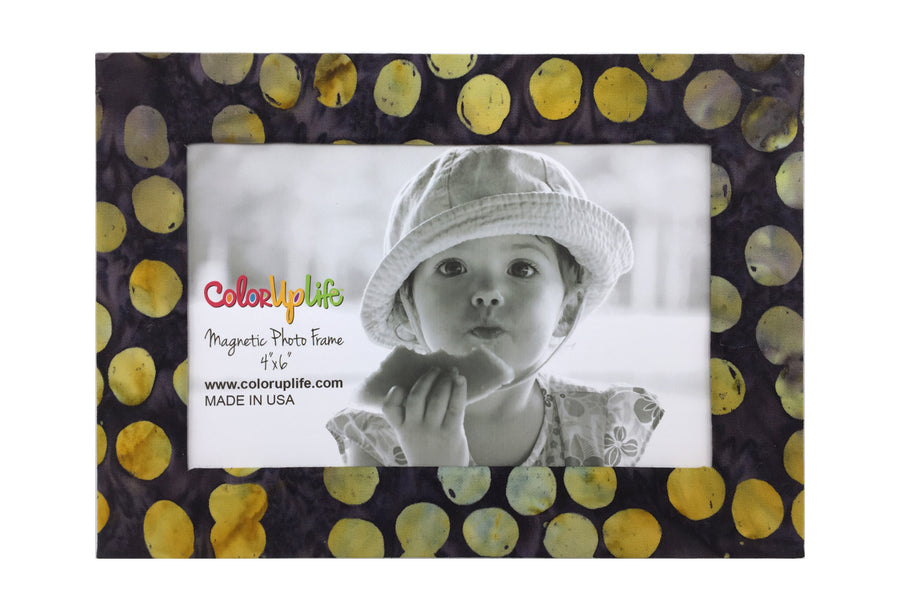 Grellow Dot Magnetic Photo Frame by ColorUpLife