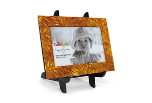 Harvest Gold Magnetic Picture Frame Displayed on a Decorative Easel by ColorUpLife
