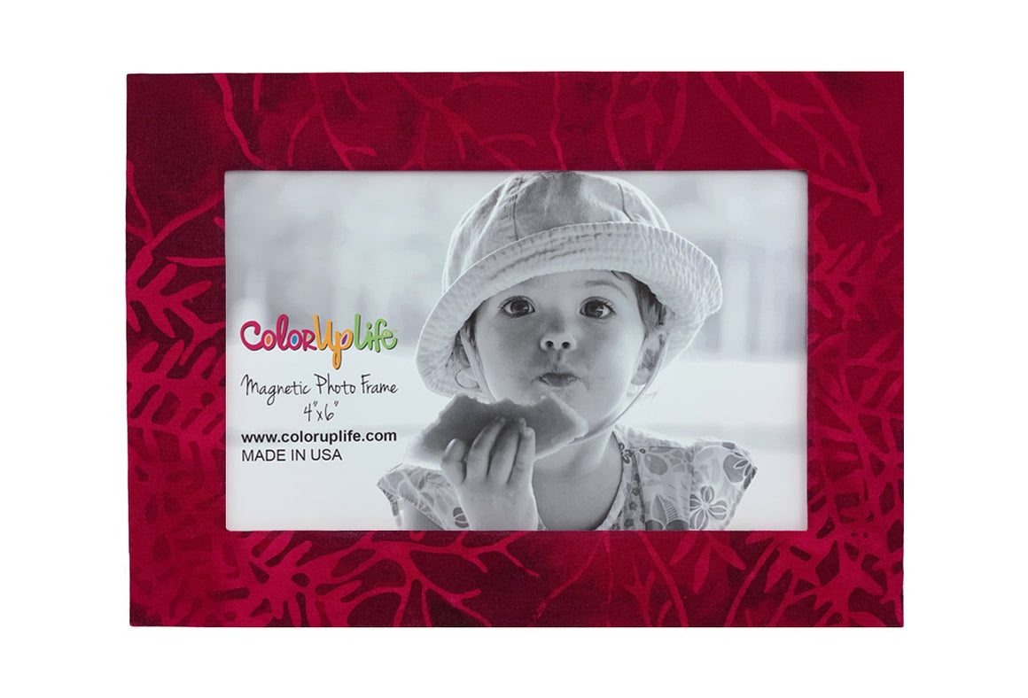 Holiday Red Magnetic Picture Frame by ColorUpLife