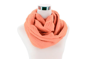 Coral Infinity Scarf by ColorUpLife