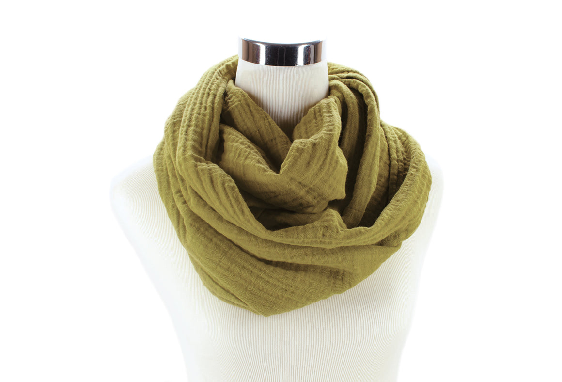 Khaki Infinity Scarf by ColorUpLife