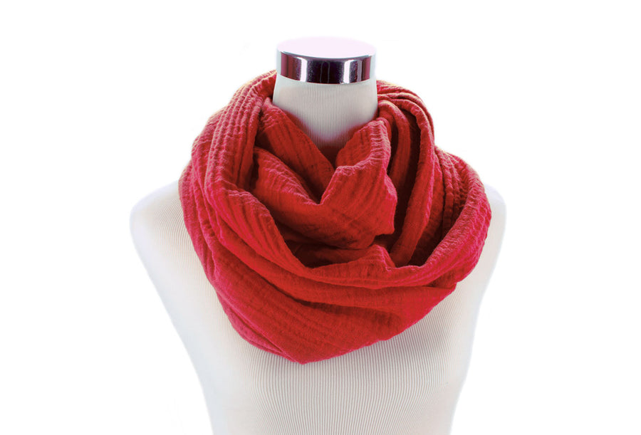 Scarlet Red Infinity Scarf by ColorUpLife