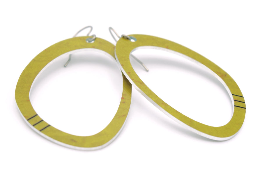 Olive Lexi Hoop Earrings by ColorUpLife