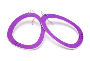 Lexi Hoop Earrings - Purple