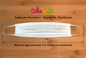 White FogFender Face Mask by ColorUpLife