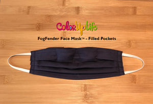 FogFender Face Mask - Navy - Regular and Large Fit