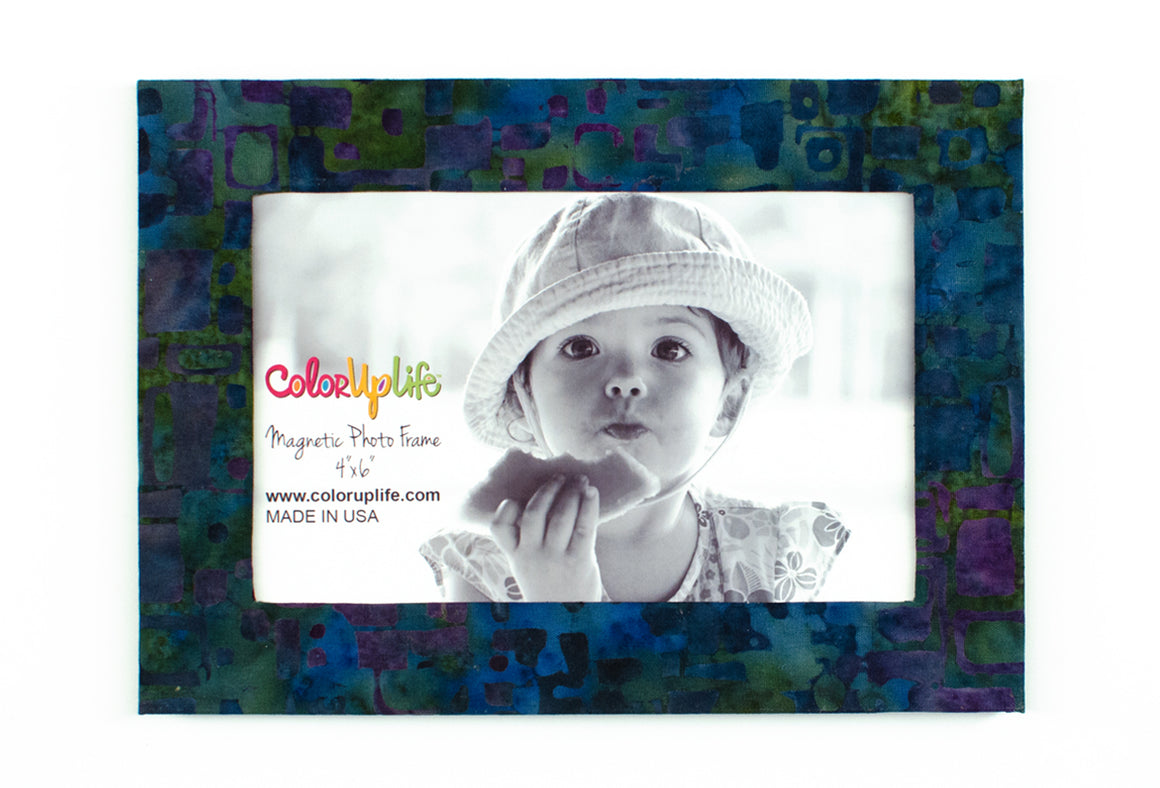 Peacock Blue Magnetic Picture Frame by ColorUpLife
