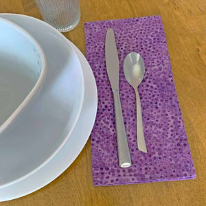 Purple Cloth Napkins with Dots by ColorUpLife