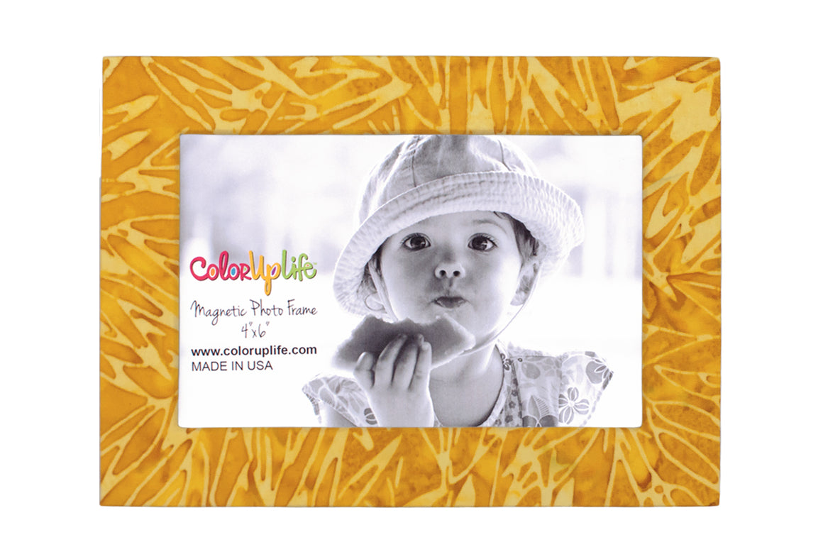 Sunny Yellow Magnetic Picture Frame by ColorUpLife