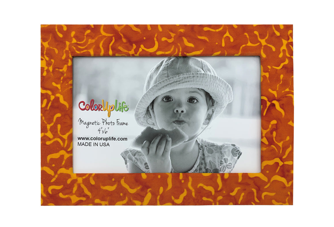 Tangerine Magnetic Picture Frame by ColorUpLife