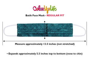 Filter Friendly Batik Face Masks - Multi Color - Regular Fit