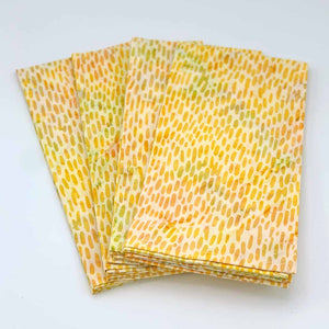 Set of 4 Yellow Cloth Napkins by ColorUpLife